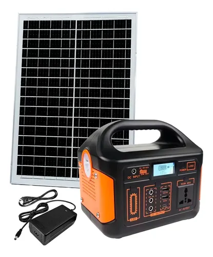 Estación portátil de energía con panel solar